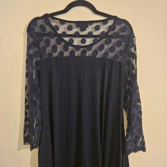 Nina Leonard Polka Dot Dress - Picture 2 of 4